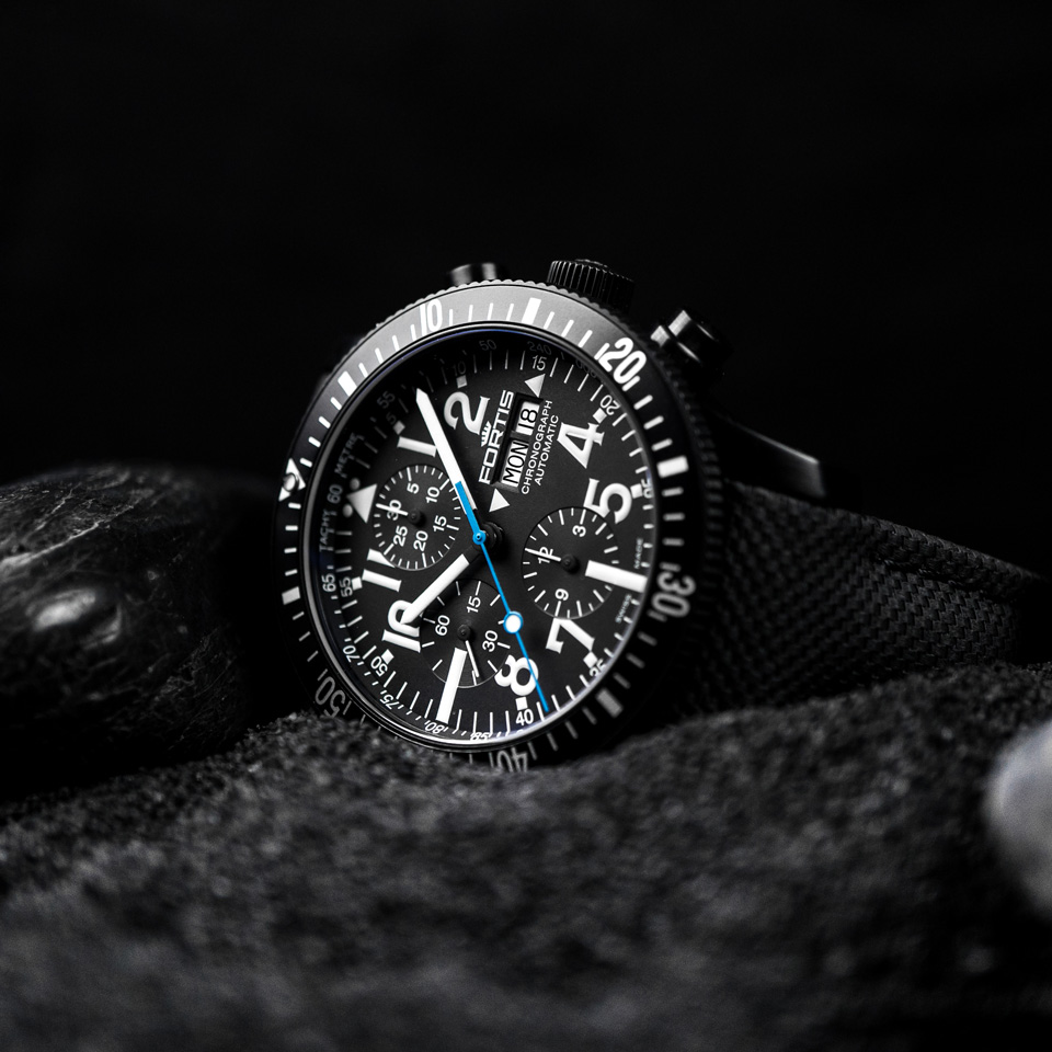 ダイバーブラック クロノグラフ