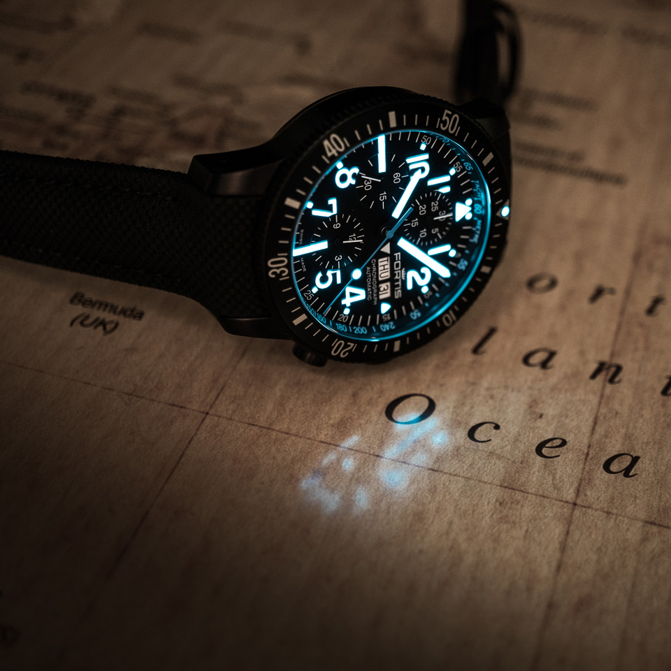 ダイバーブラック クロノグラフ