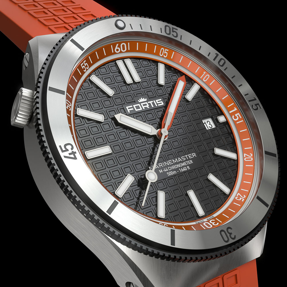 フォルティス・ロックシステム（特許取得済）付きギアベゼルTM