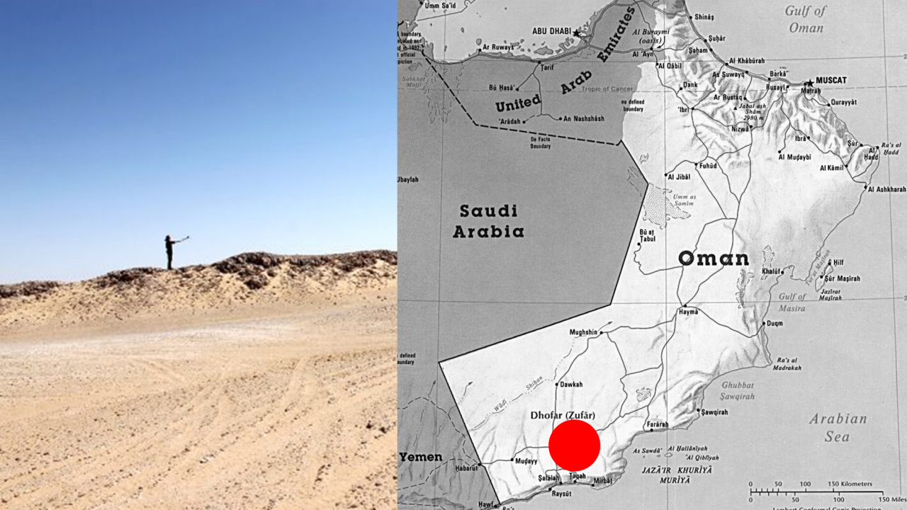 オマーンでのアマディ18実験現場